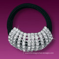 fashion metal silver plated crystal sport hair band